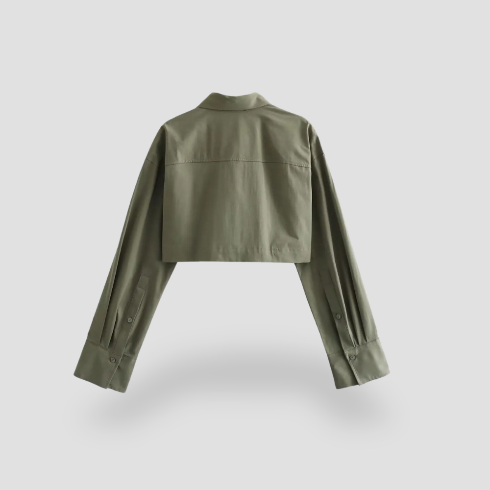 Badhie | Women's Urban Utility Cropped Zip Jacket