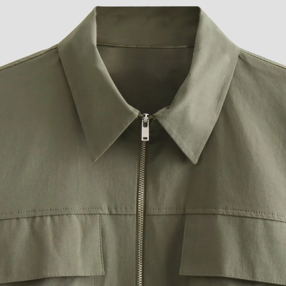 Badhie | Women's Urban Utility Cropped Zip Jacket