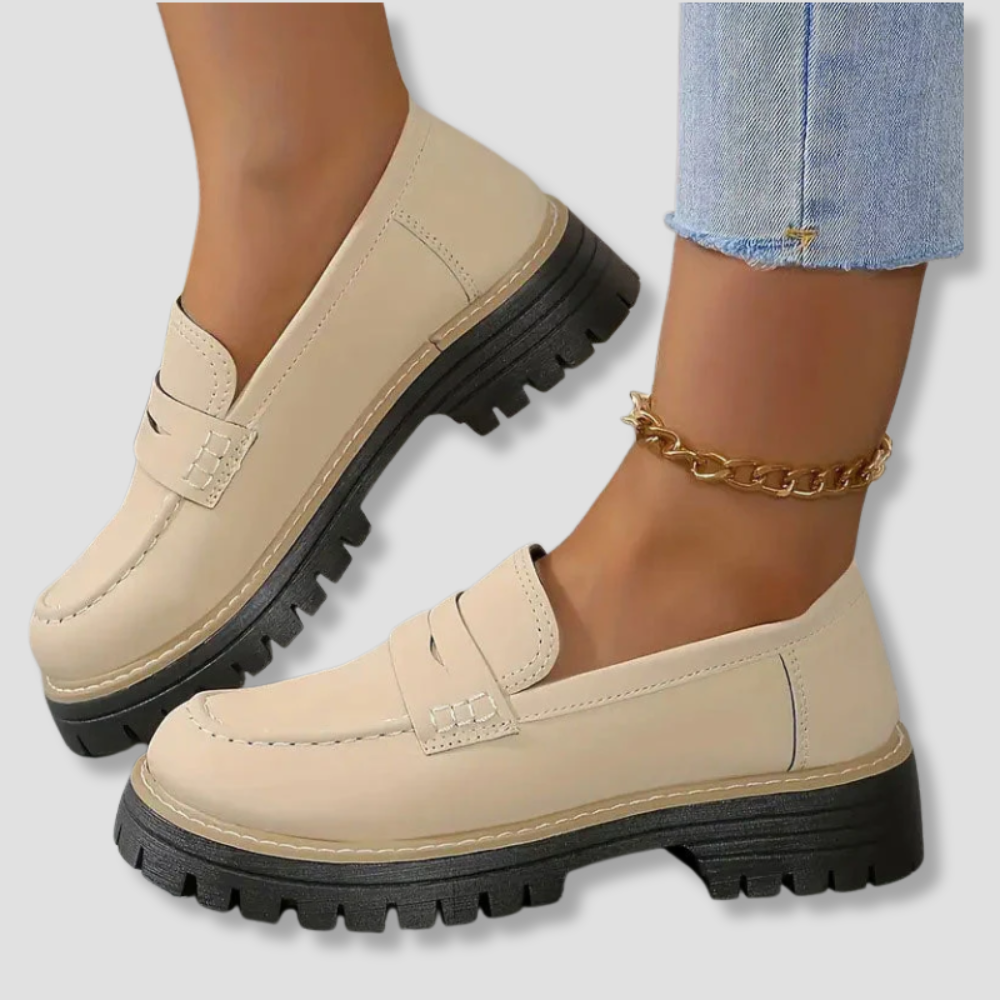Badhie | Women’s Suede Chunky Sole Penny Loafers