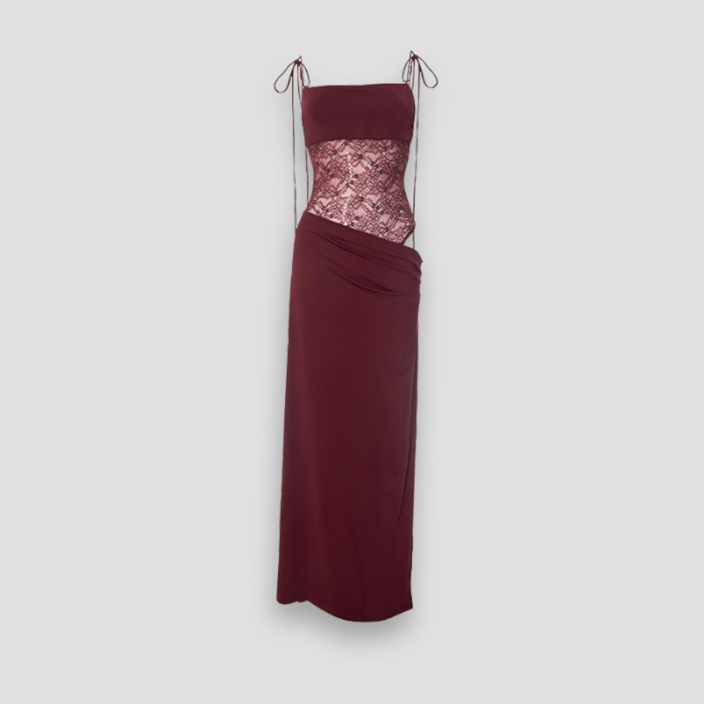 Badhie | Women's Lace Corset Maxi Dress