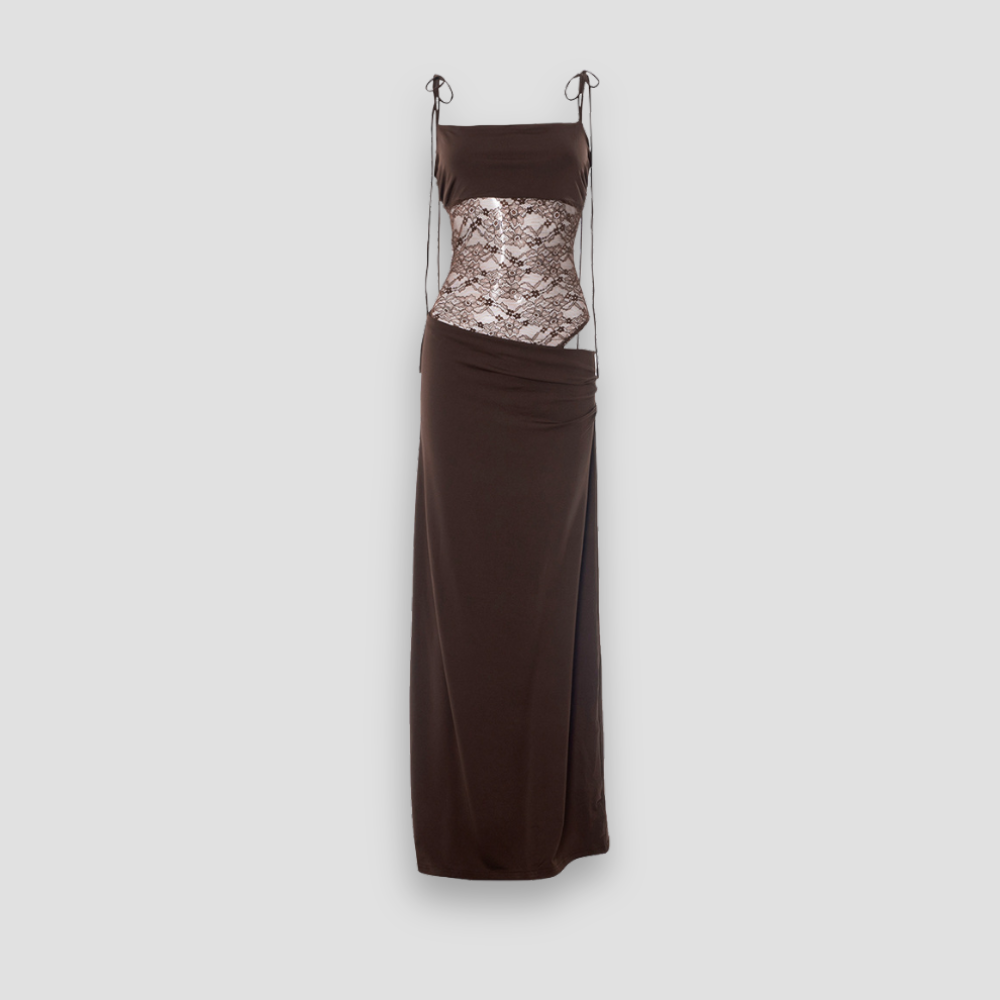 Badhie | Women's Lace Corset Maxi Dress