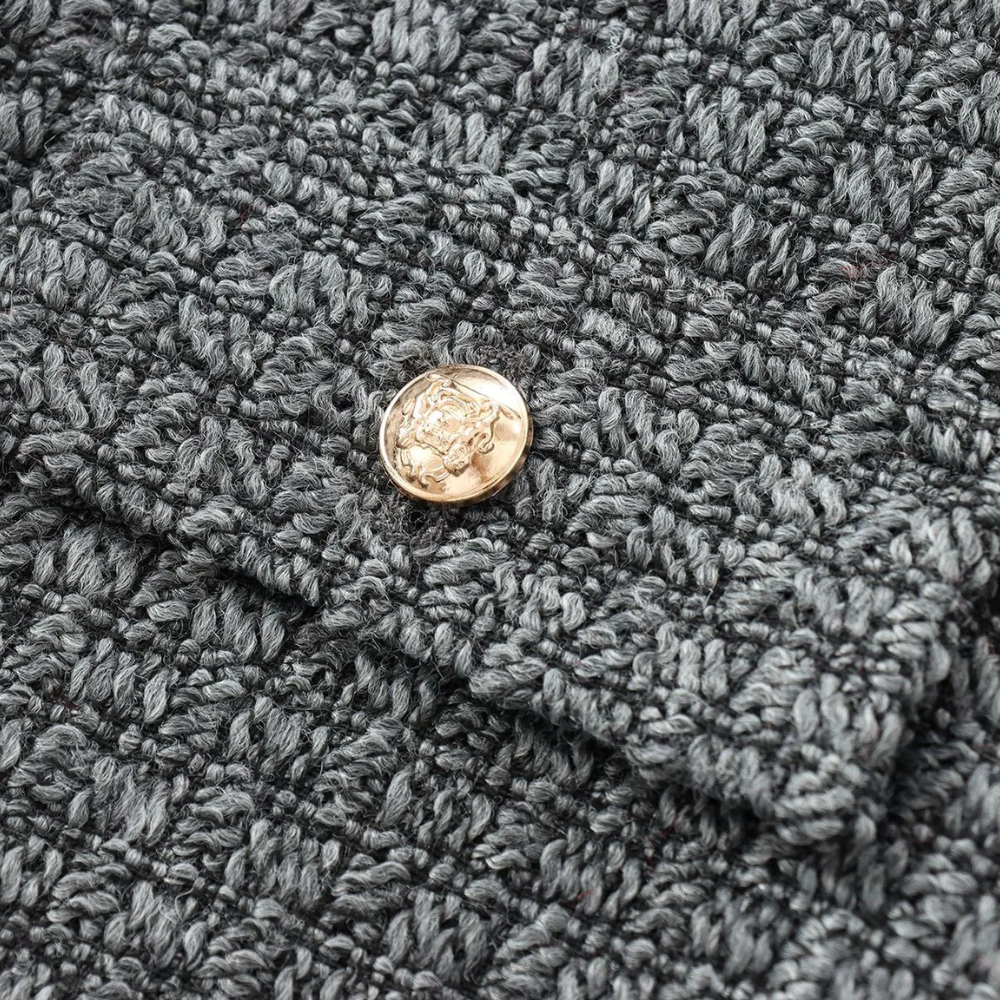 Badhie | Women’s Luxe Tweed Round Neck Cropped Jacket