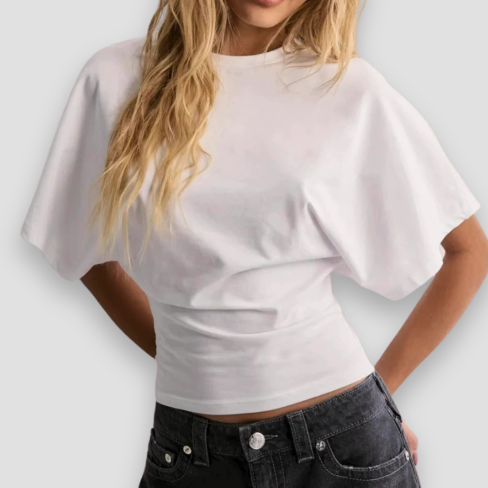 Badhie | Women’s Sculpted Waist Batwing T-Shirt