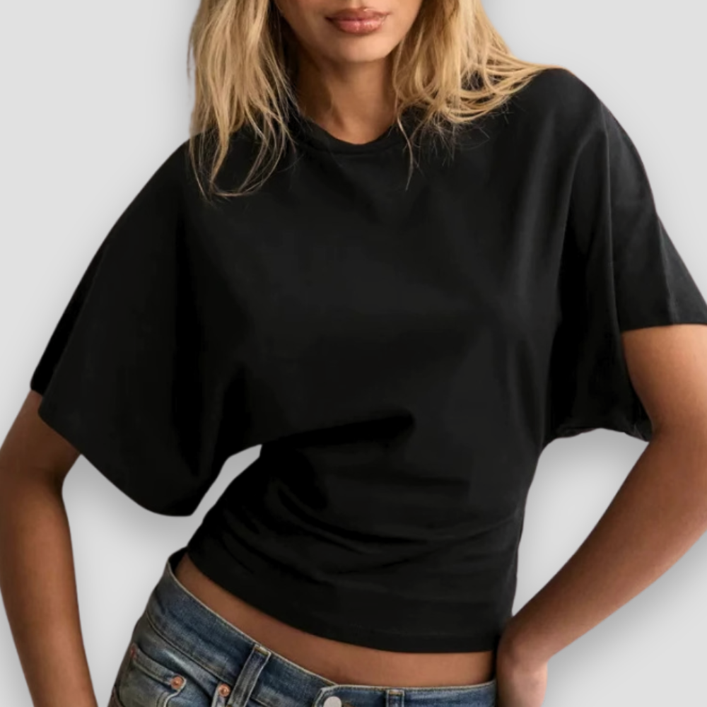 Badhie | Women’s Sculpted Waist Batwing T-Shirt