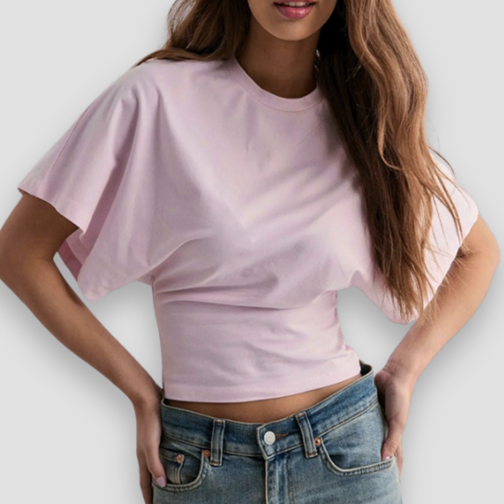 Badhie | Women’s Sculpted Waist Batwing T-Shirt