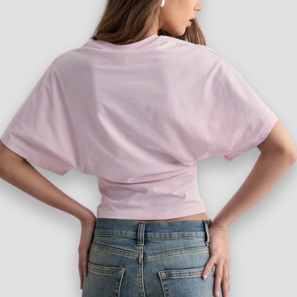 Badhie | Women’s Sculpted Waist Batwing T-Shirt