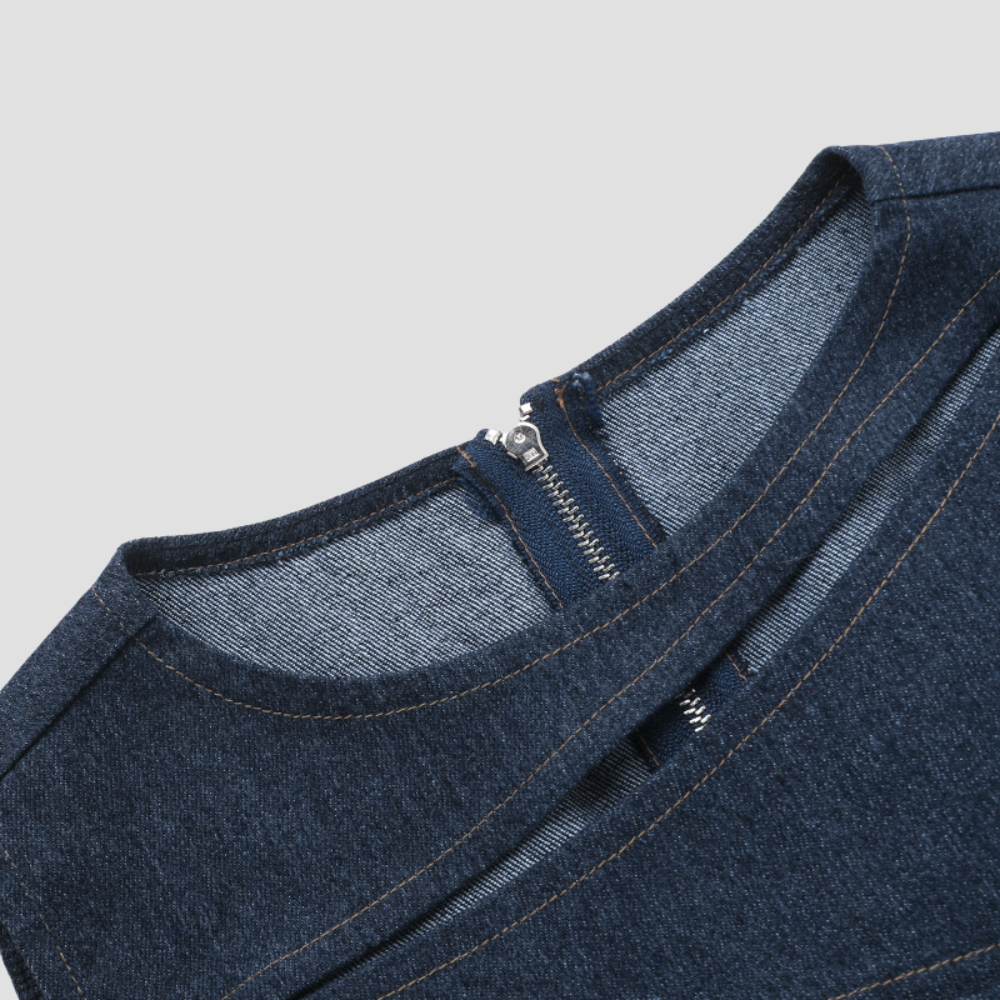 Badhie | Women’s Cutout Denim Tank Top