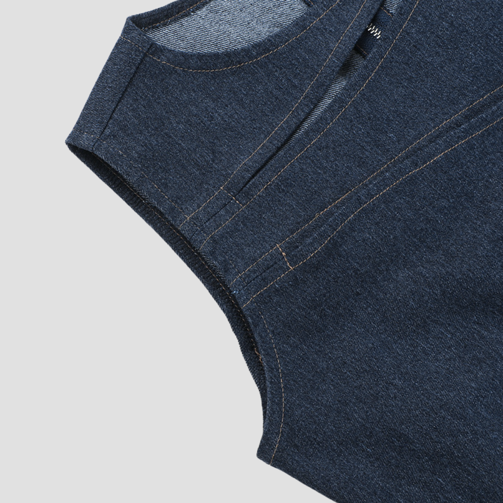 Badhie | Women’s Cutout Denim Tank Top