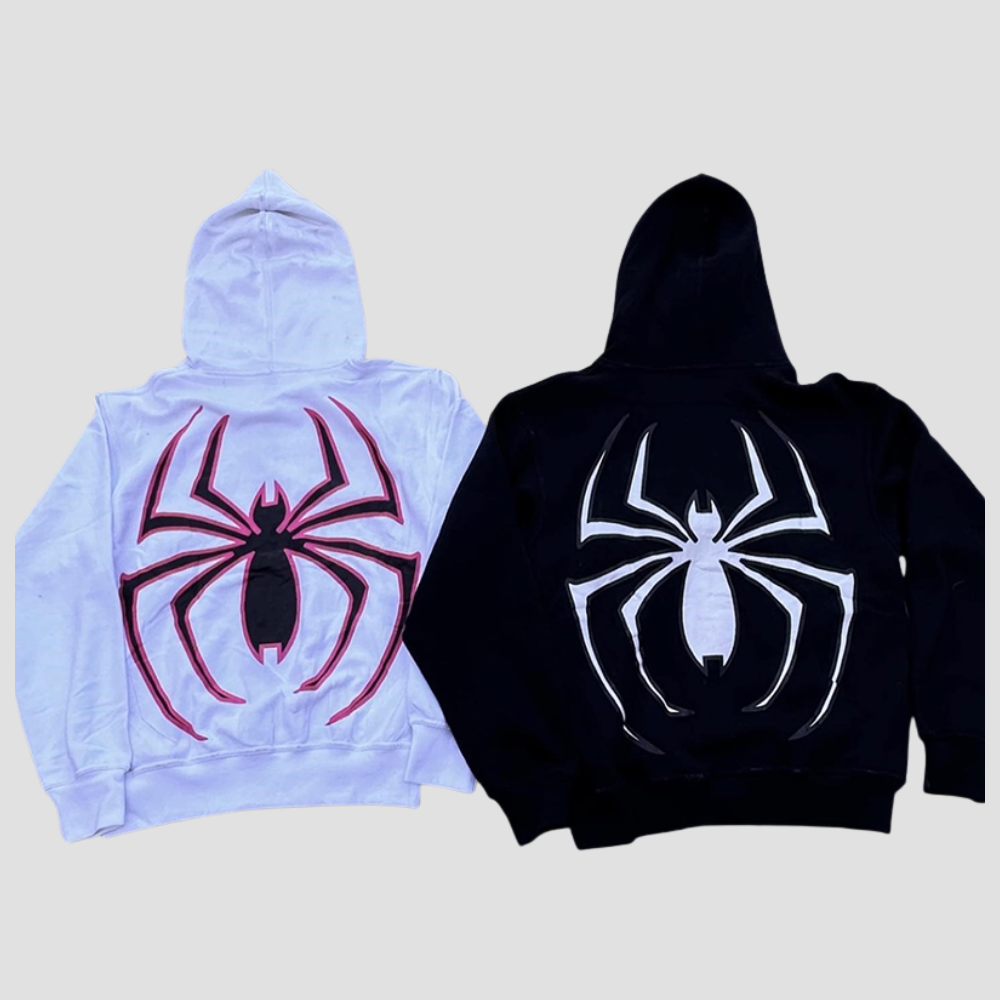 Badhie | Women's Spider Graphic Zip-Up Hoodie