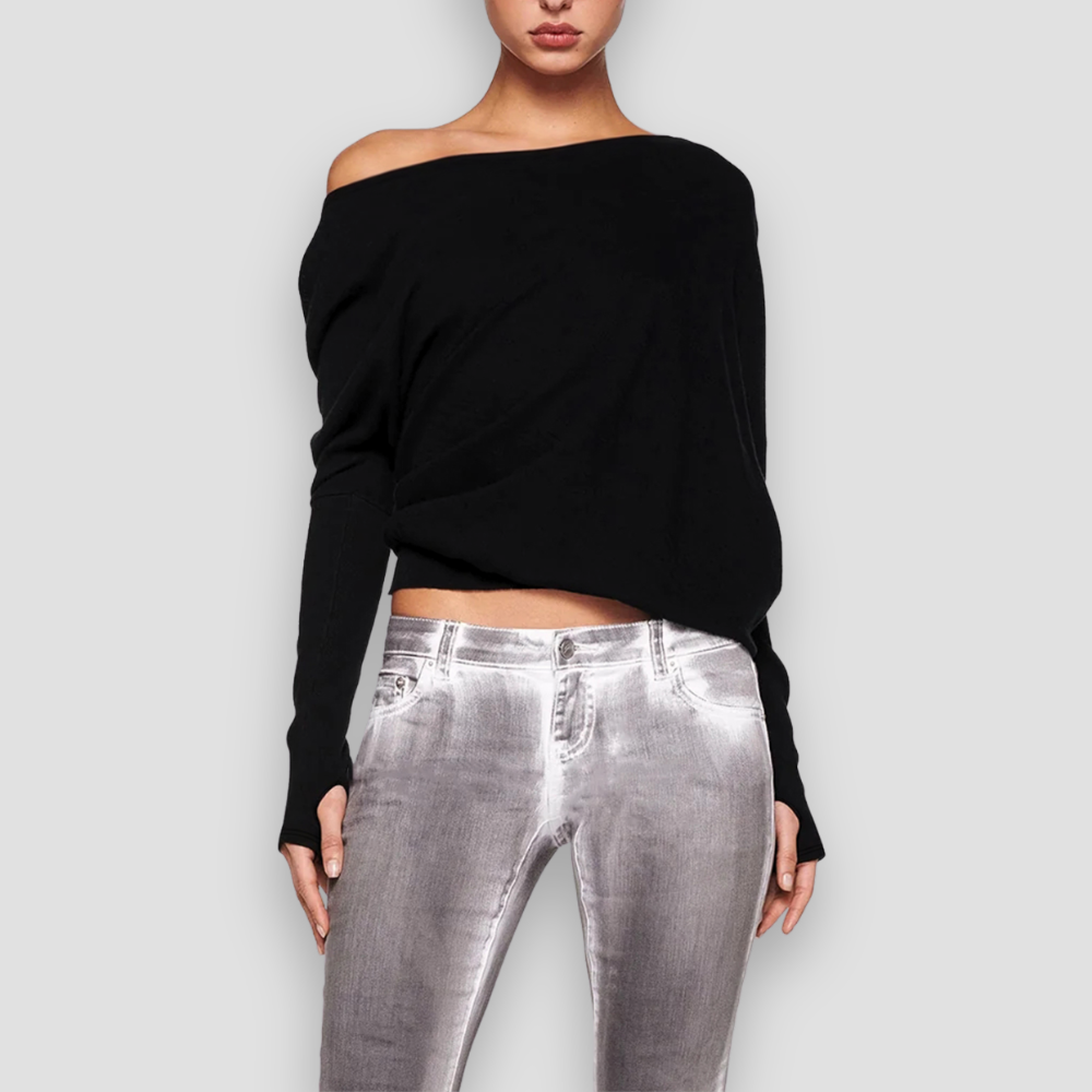 Badhie | Women’s Off-Shoulder Long Sleeve Top