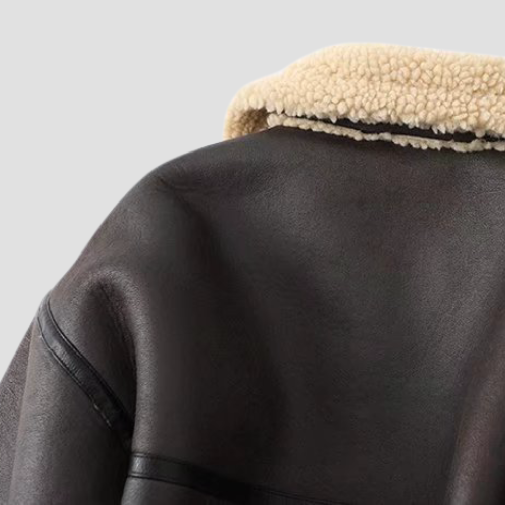 Badhie | Women’s Winter Jacket Cropped Shearling-Lined