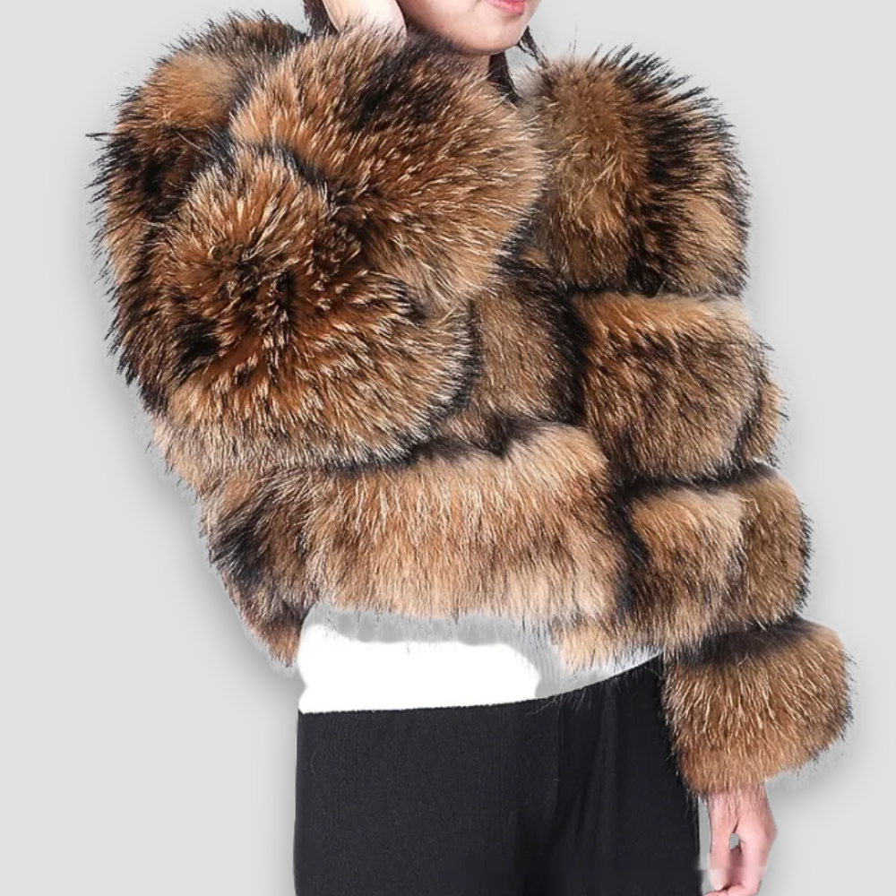 Badhie | Women’s Luxe Fox Fur Cropped Jacket