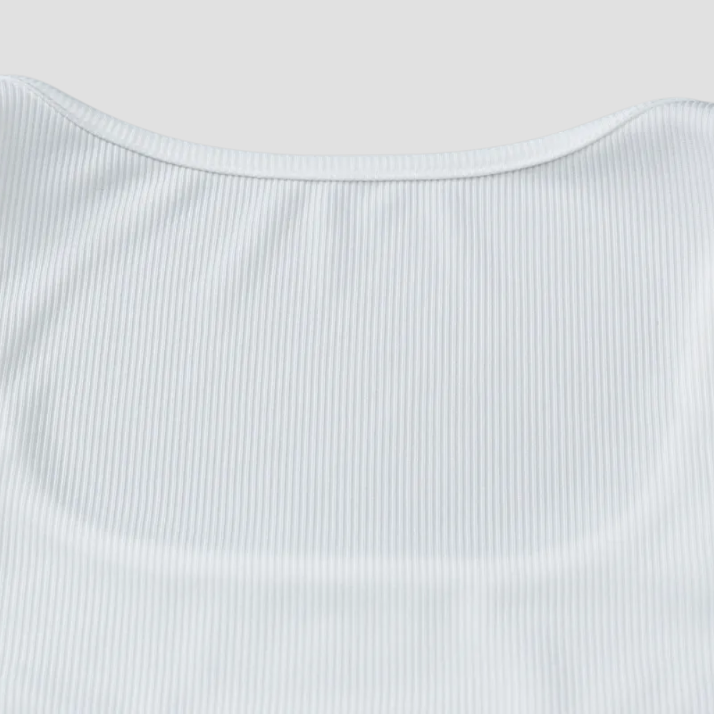 Badhie | Women's Crystal-Studded Ribbed Knit Crop Tank