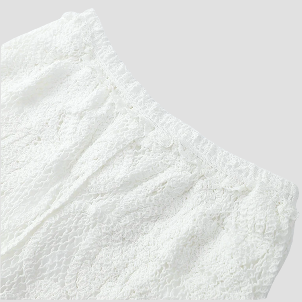 Badhie | Women's Crochet Lace Button-Up Set