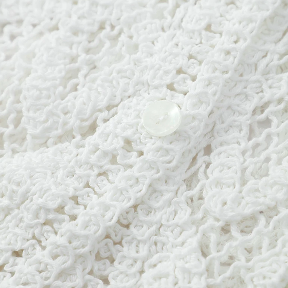 Badhie | Women's Crochet Lace Button-Up Set