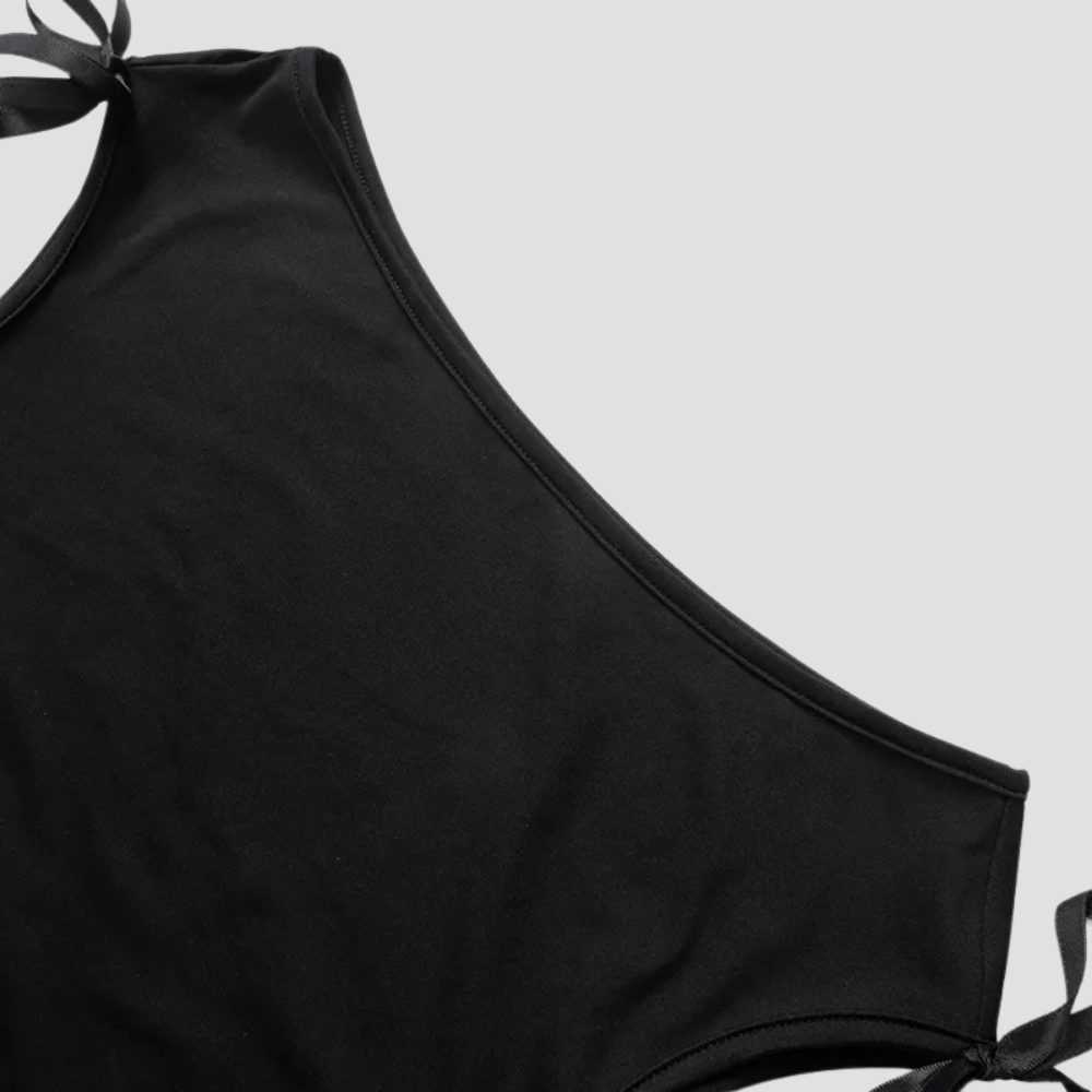 Badhie | Women’s Off-Shoulder Bow-Tie Crop Tee