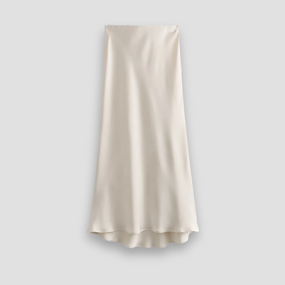 Badhie | Women’s Satin Slip Midi Skirt
