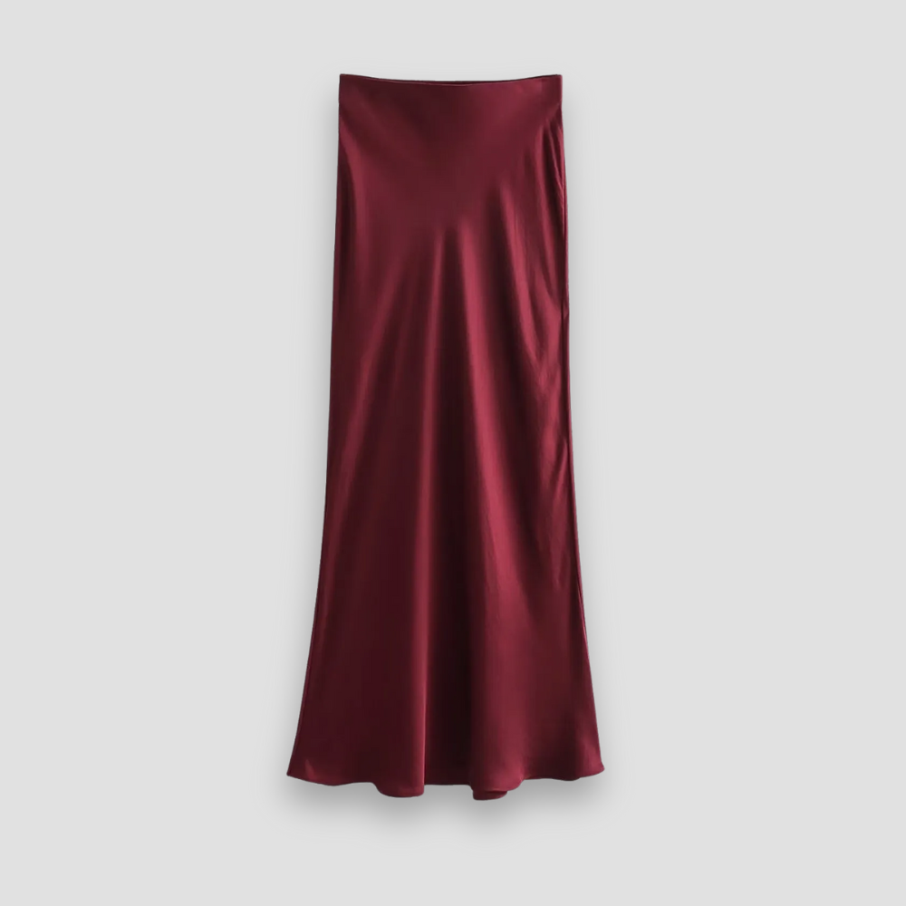 Badhie | Women’s Satin Slip Midi Skirt