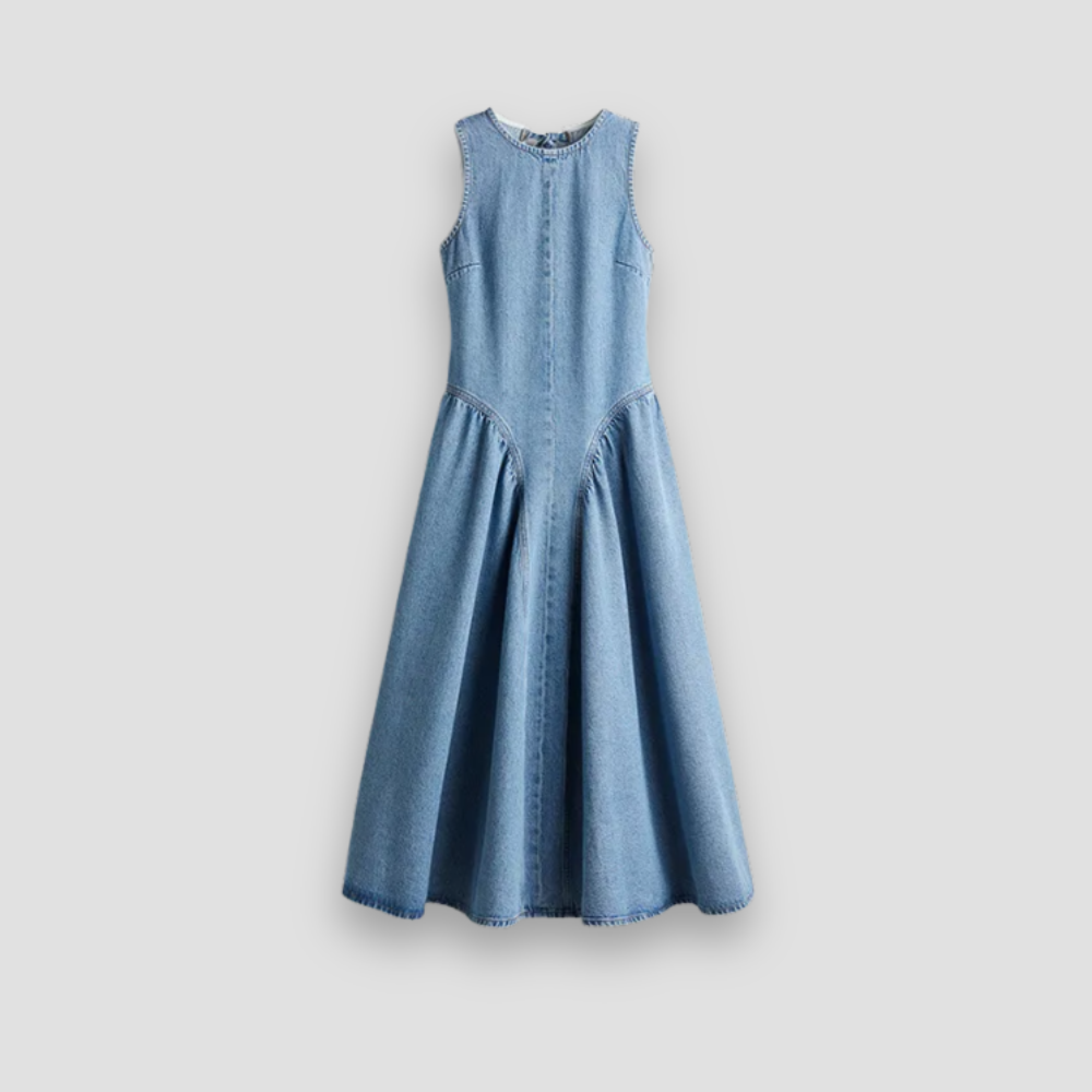 Badhie | Women’s Sleeveless Denim Midi Dress
