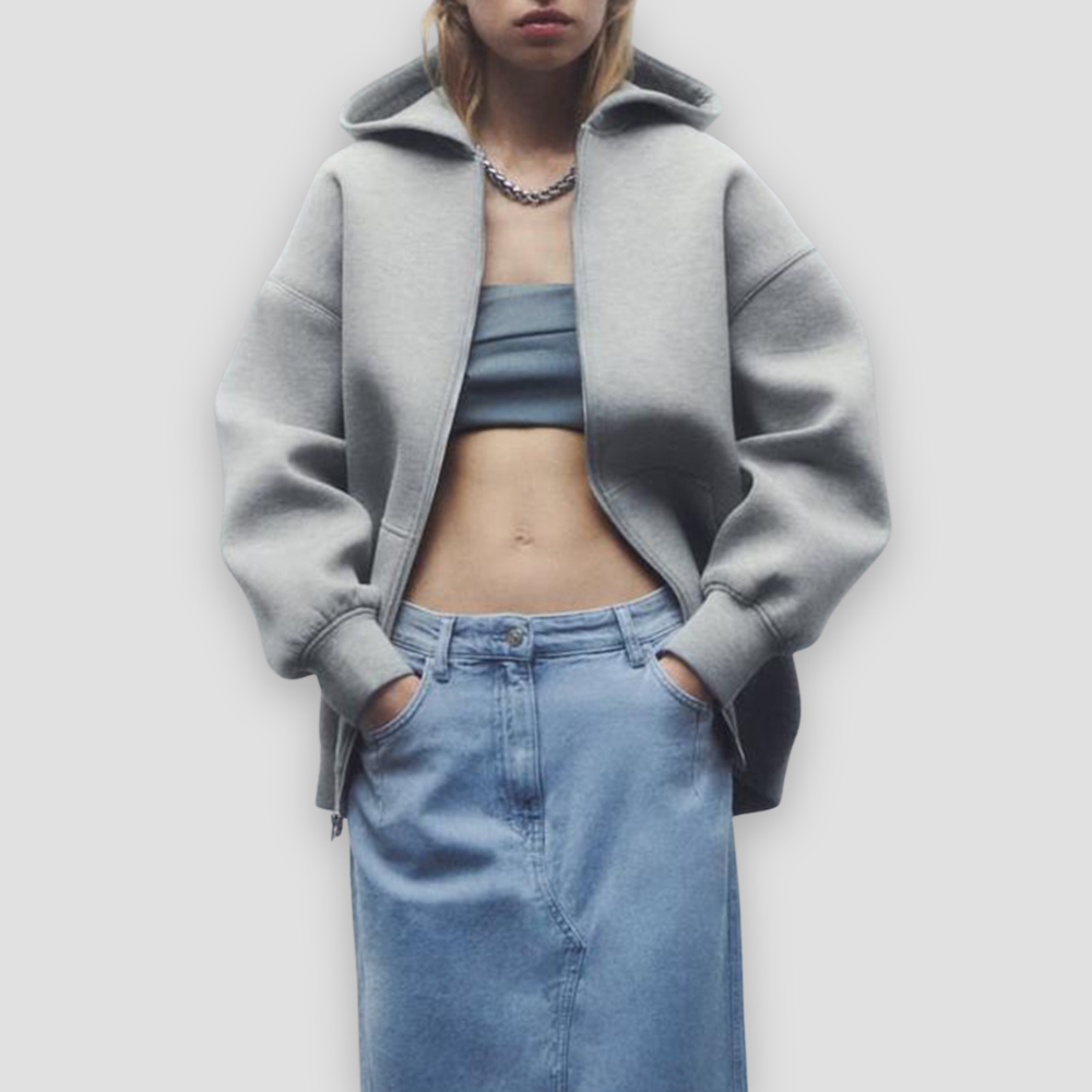 Badhie | Women’s Oversized Zip-Up Hoodie