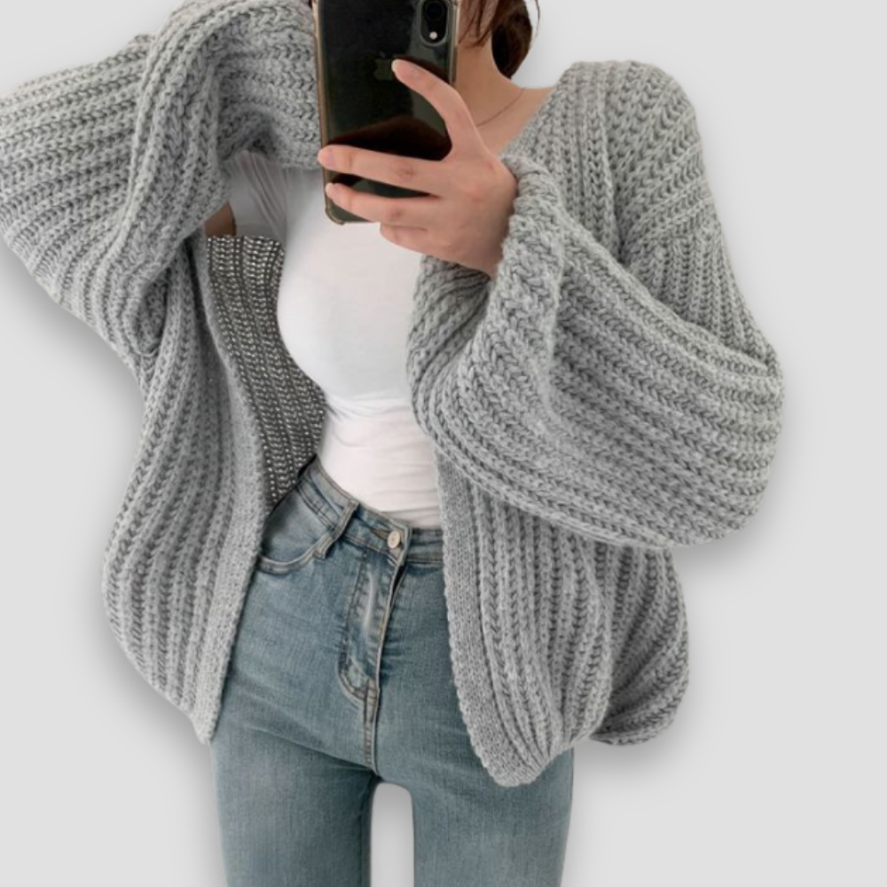 Badhie | Women’s Chunky Knit Oversized Cardigan