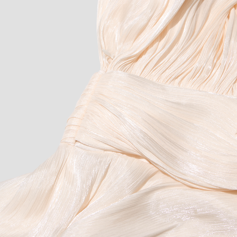 Badhie | Women's Pleated Organza Mini Dress