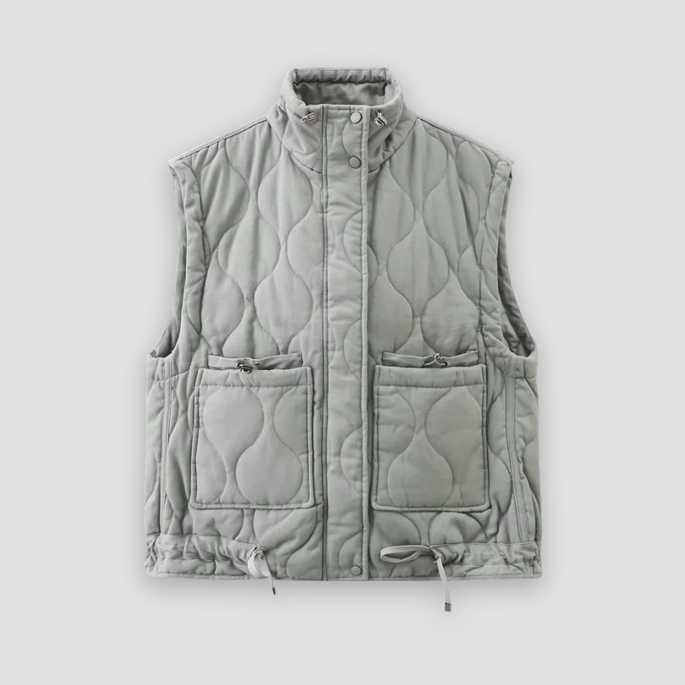 Badhie | Women’s Winter Puffer Jacket Quilted Utility Vest