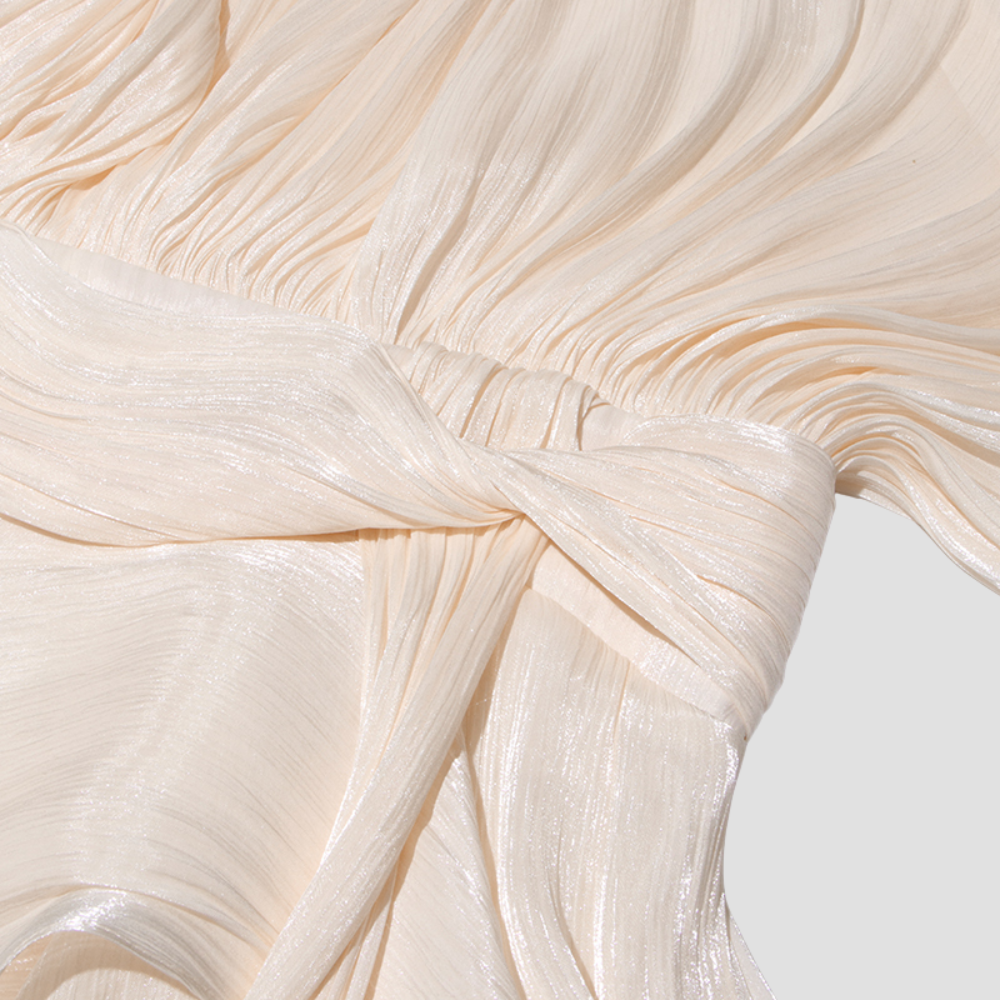 Badhie | Women's Pleated Organza Mini Dress