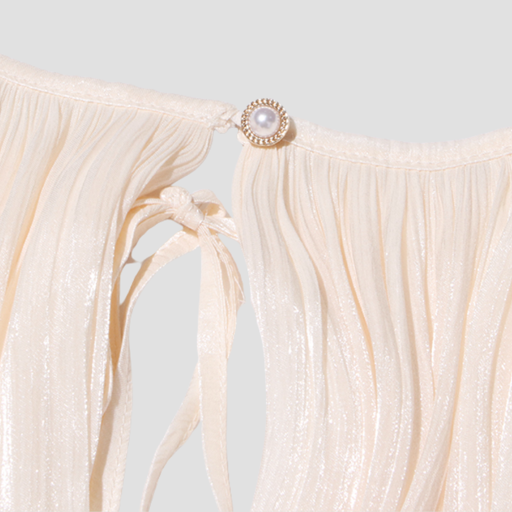 Badhie | Women's Pleated Organza Mini Dress