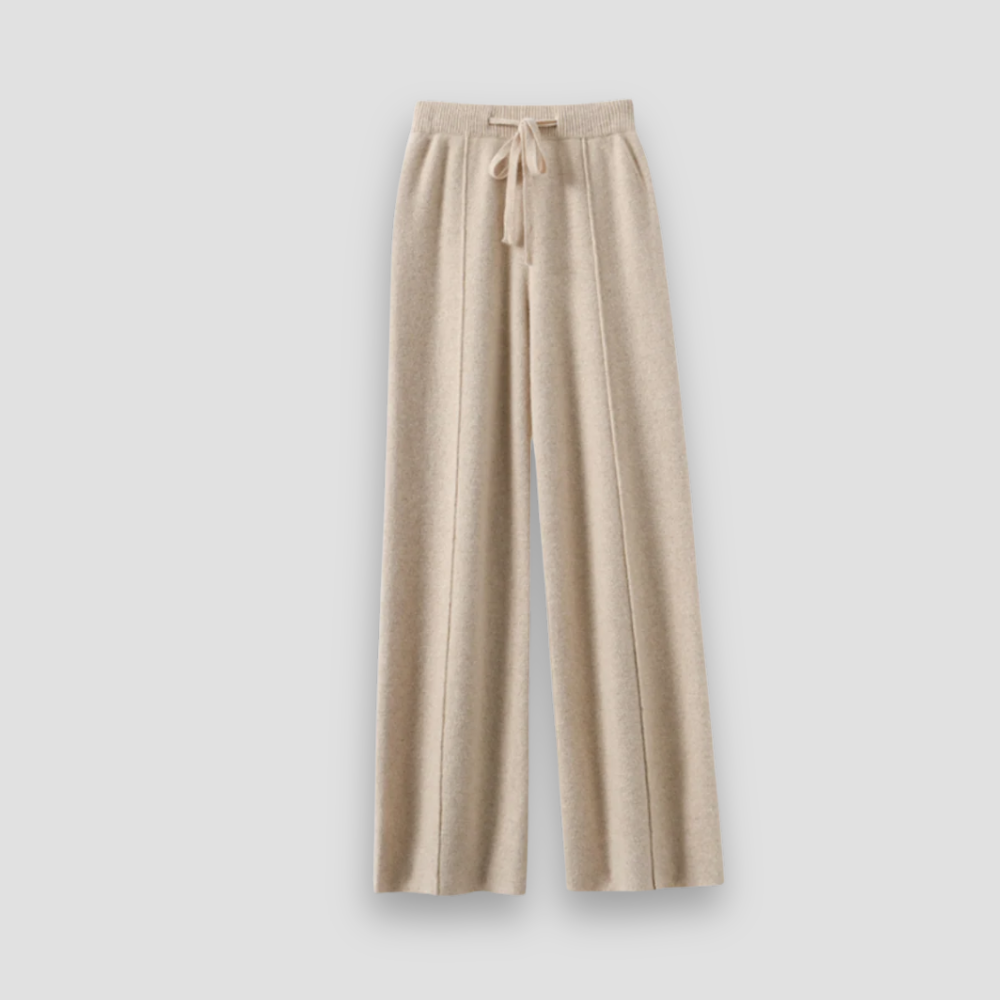 Badhie | Women’s Knit Cashmere Wide-Leg Lounge Pants