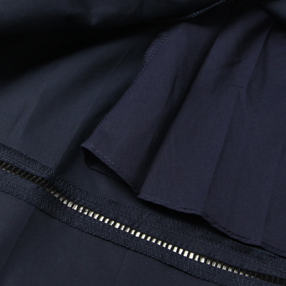 Badhie | Women's Navy Lace-Trim Two-Piece Skirt Set