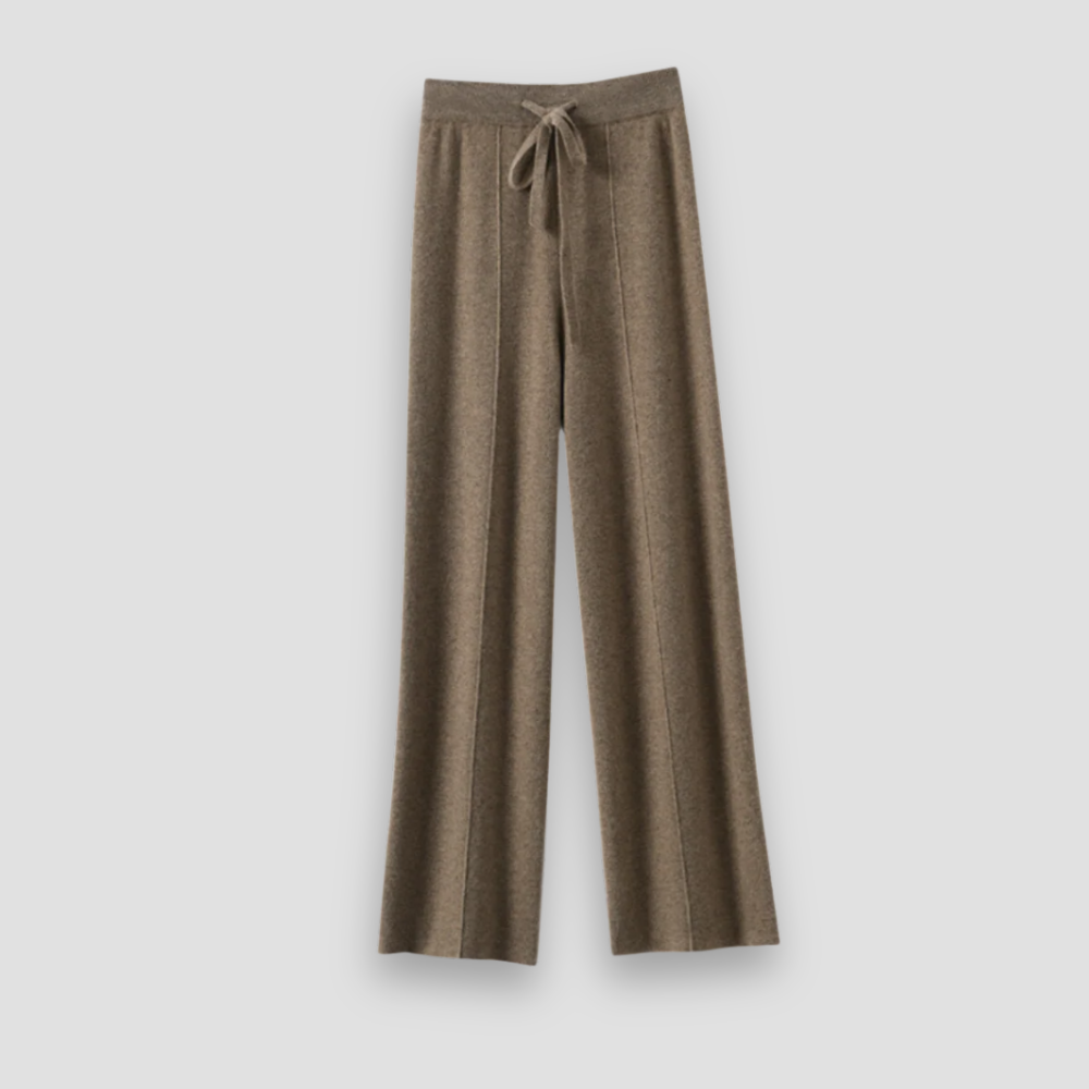 Badhie | Women’s Knit Cashmere Wide-Leg Lounge Pants