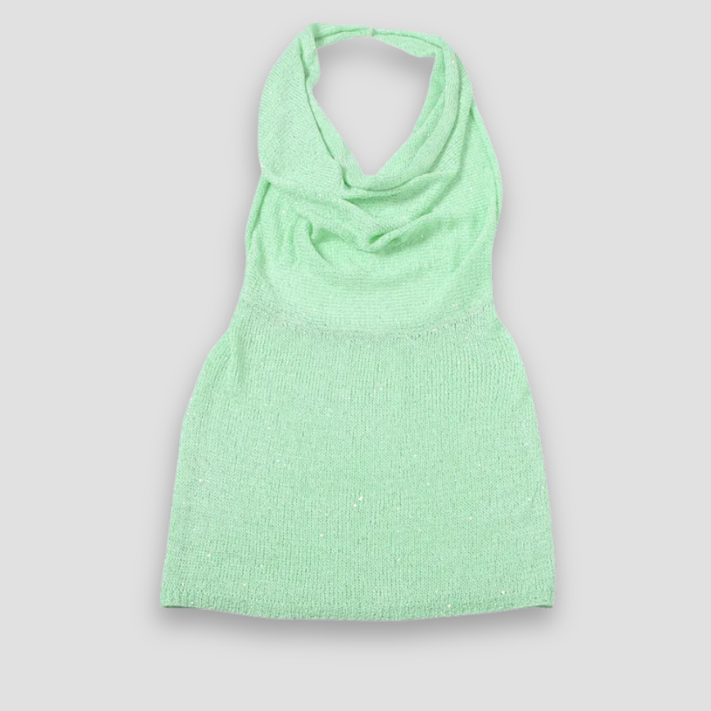 Badhie | Women’s Sheer Cowl Mini Dress