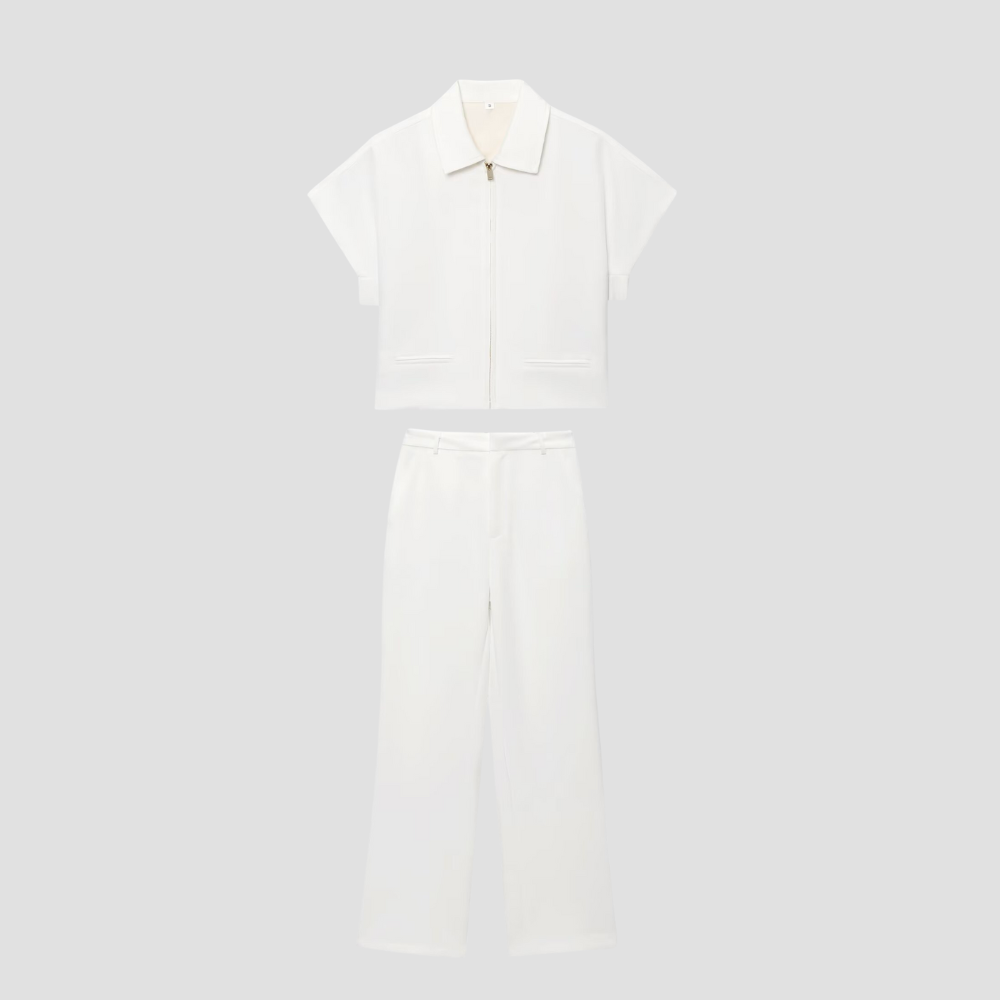 Badhie | Women's Tailored Zip-Front Two-Piece Set