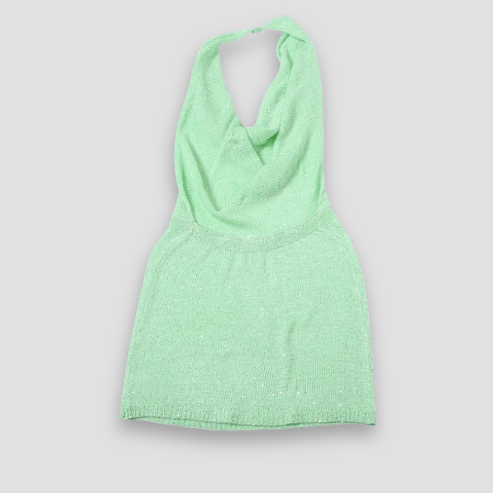 Badhie | Women’s Sheer Cowl Mini Dress