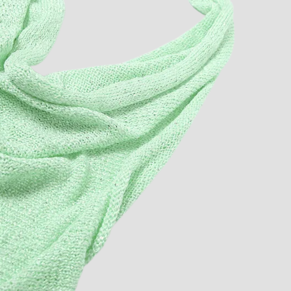 Badhie | Women’s Sheer Cowl Mini Dress