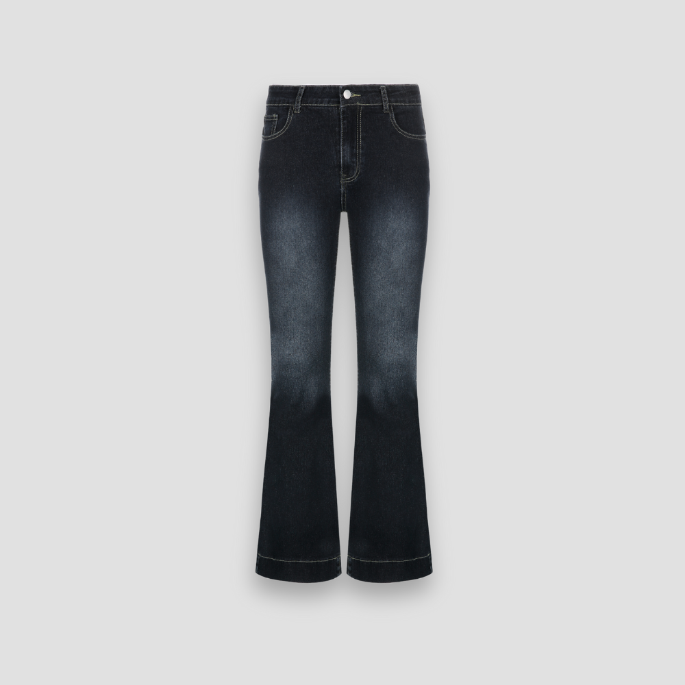 Badhie | Women's Vintage Low Rise Flared Jeans