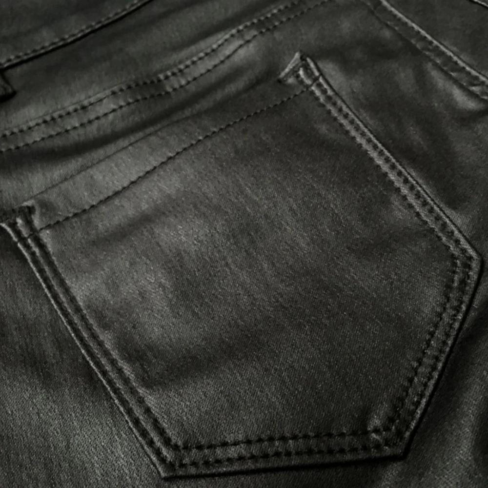 Badhie | Women’s Faux Leather Moto Pants