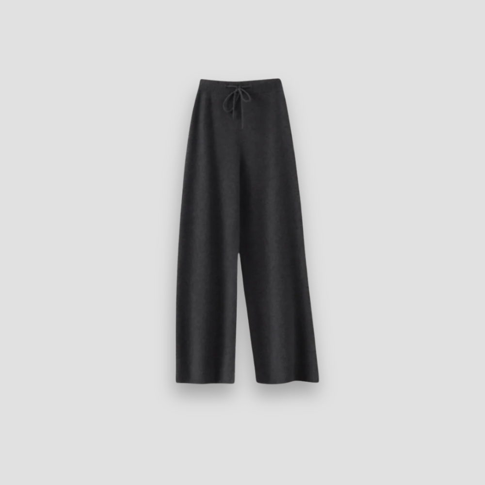 Badhie | Women’s Cashmere Pants Wide Knit Lounge Trousers