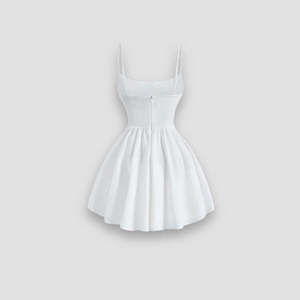 Badhie | Women's Corset Mini Dress with Flared Skirt