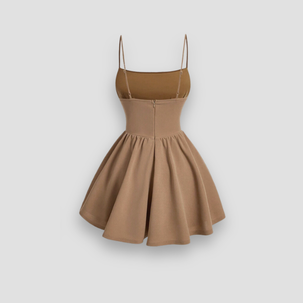 Badhie | Women's Corset Mini Dress with Flared Skirt