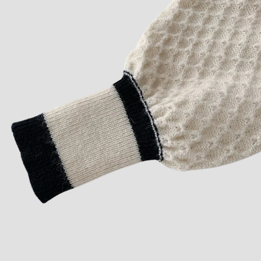 Badhie | Women’s Elegant Pearl-Button Knit Cardigan