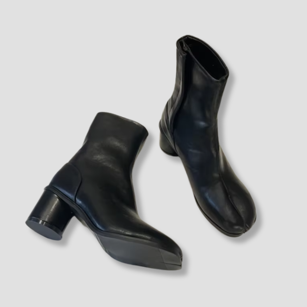 Badhie | Women’s Suede Split-Toe Ankle Boots