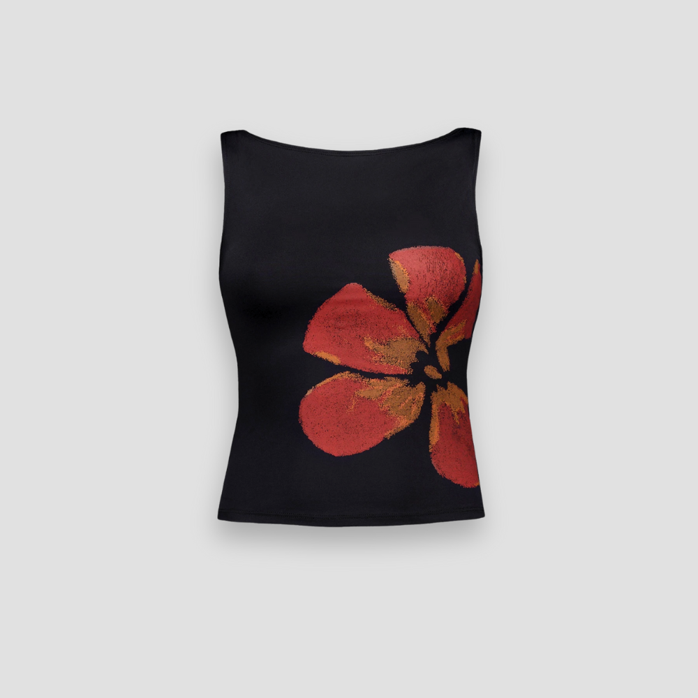 Badhie | Women's Floral Print Sleeveless Tank Top