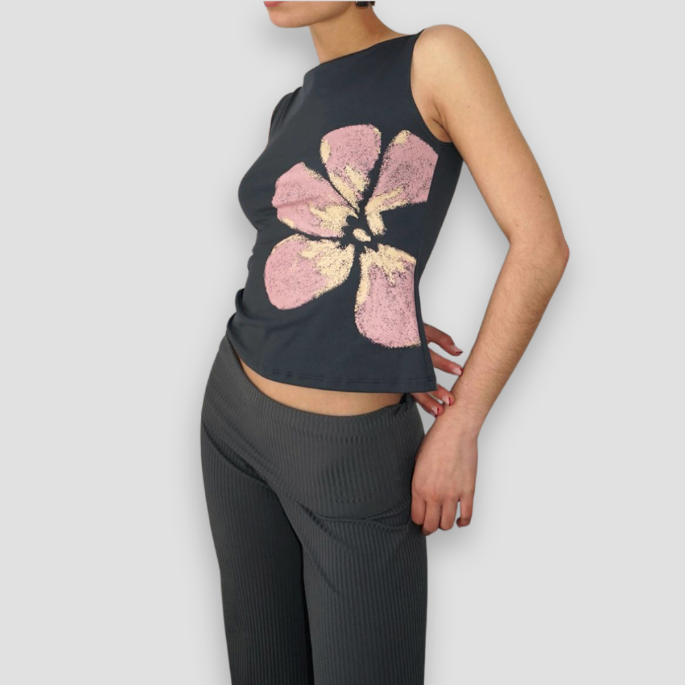 Badhie | Women's Floral Print Sleeveless Tank Top