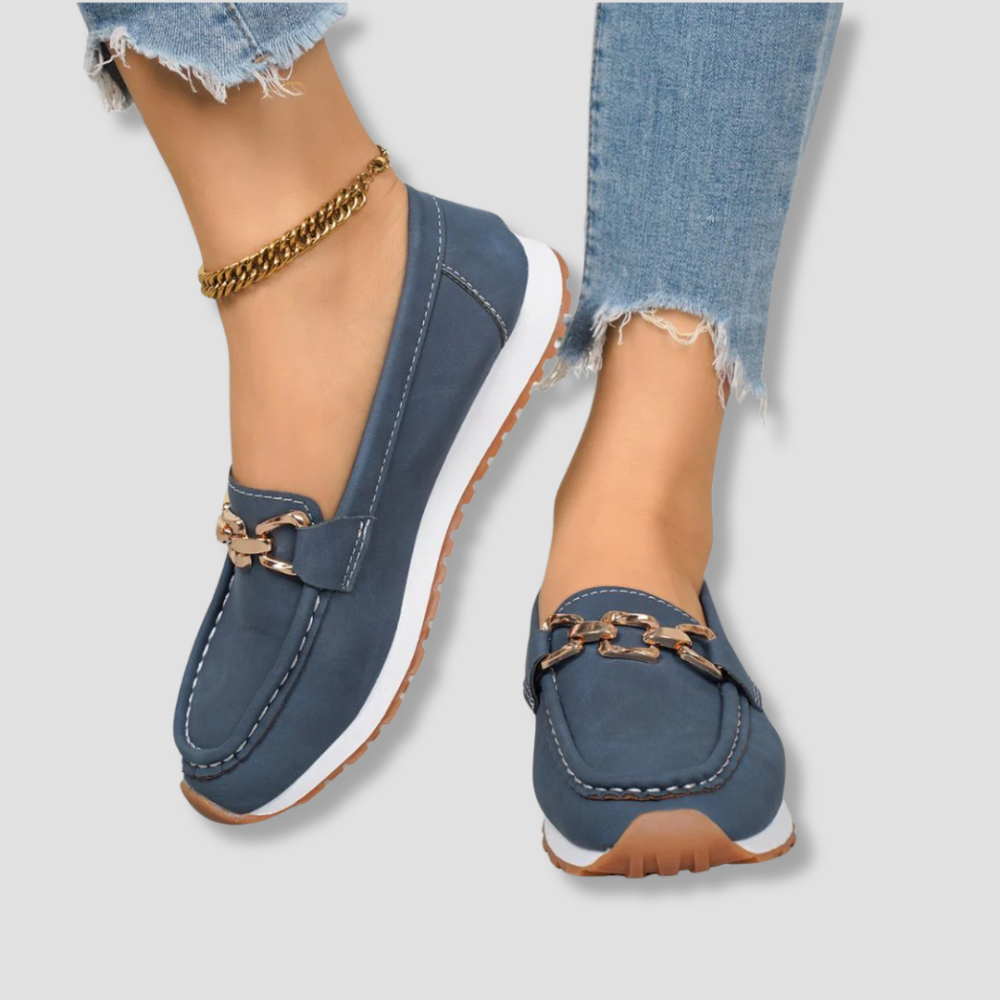 Badhie | Women’s Chic Chain-Link Loafers