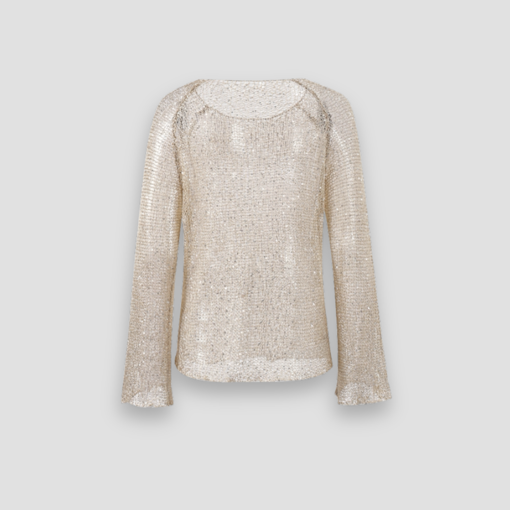 Badhie | Women’s Shimmer Knit Sequin Top