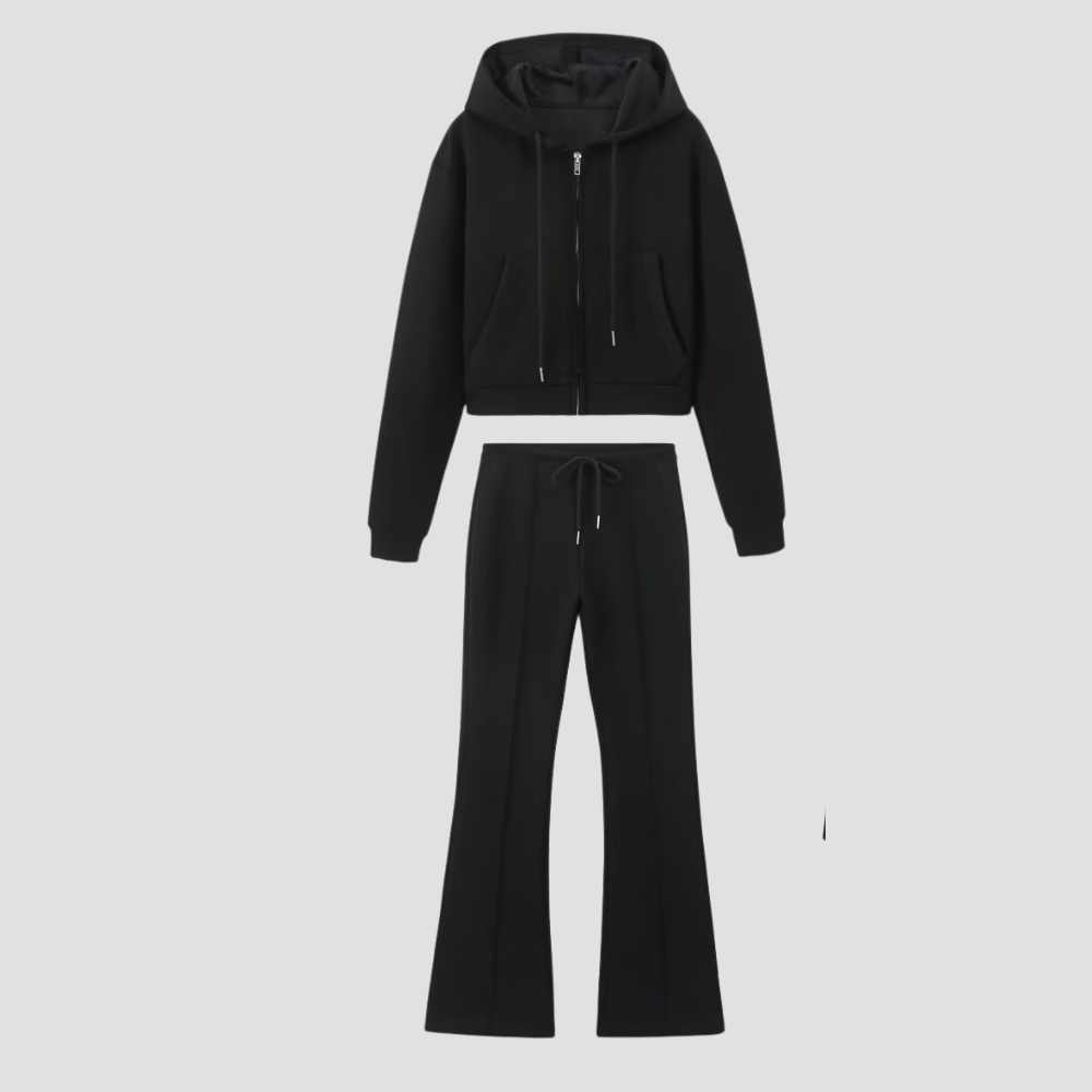 Badhie | Women’s Cropped Hoodie & Flared Jogger Set