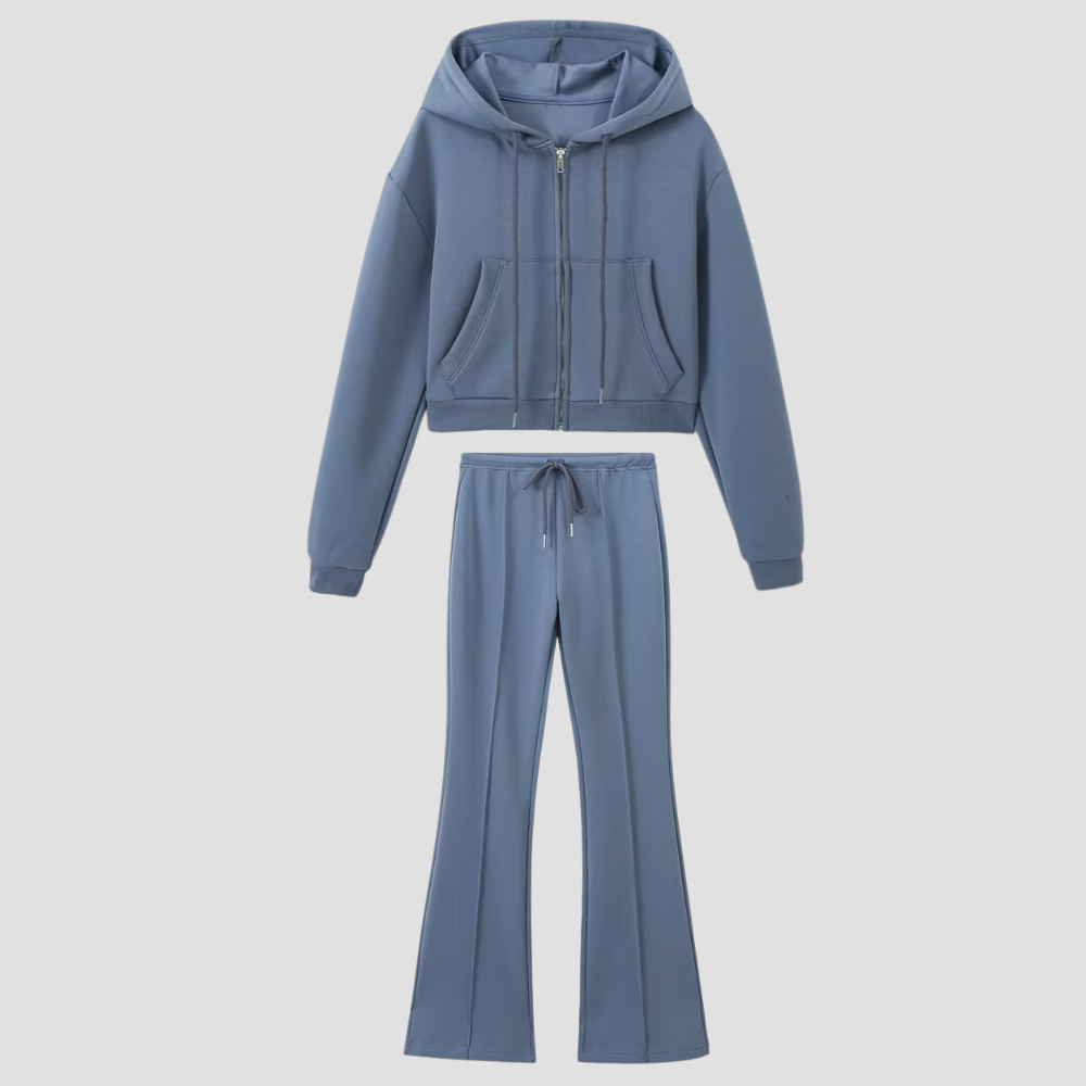 Badhie | Women’s Cropped Hoodie & Flared Jogger Set
