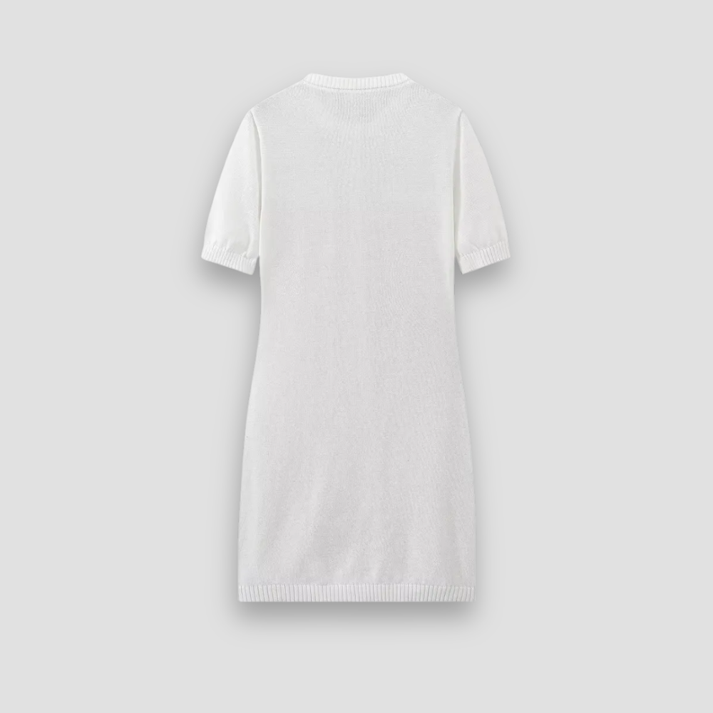 Badhie | Women’s Icon Knit Button Mini Dress